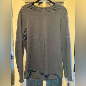 Lululemon 5 your basic long sleeve shirt. Heathered nautical navy. Size M.